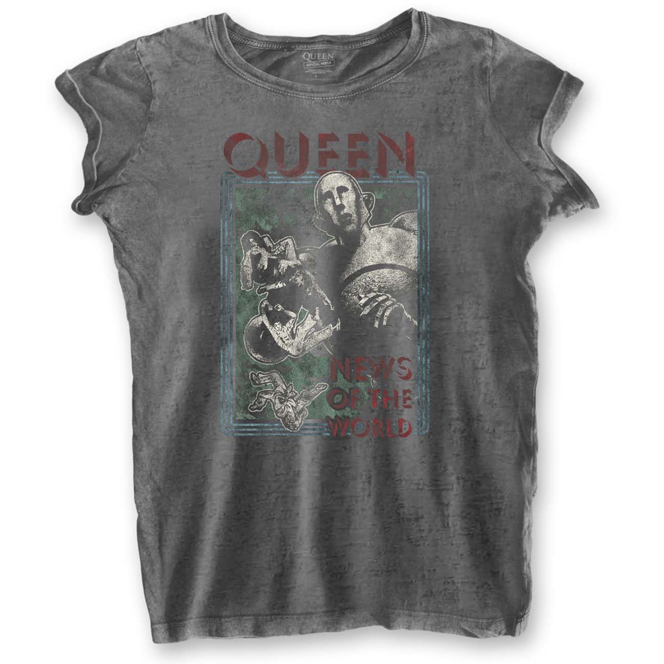 Image of Women's Queen T-shirt - News of the World Rock Off